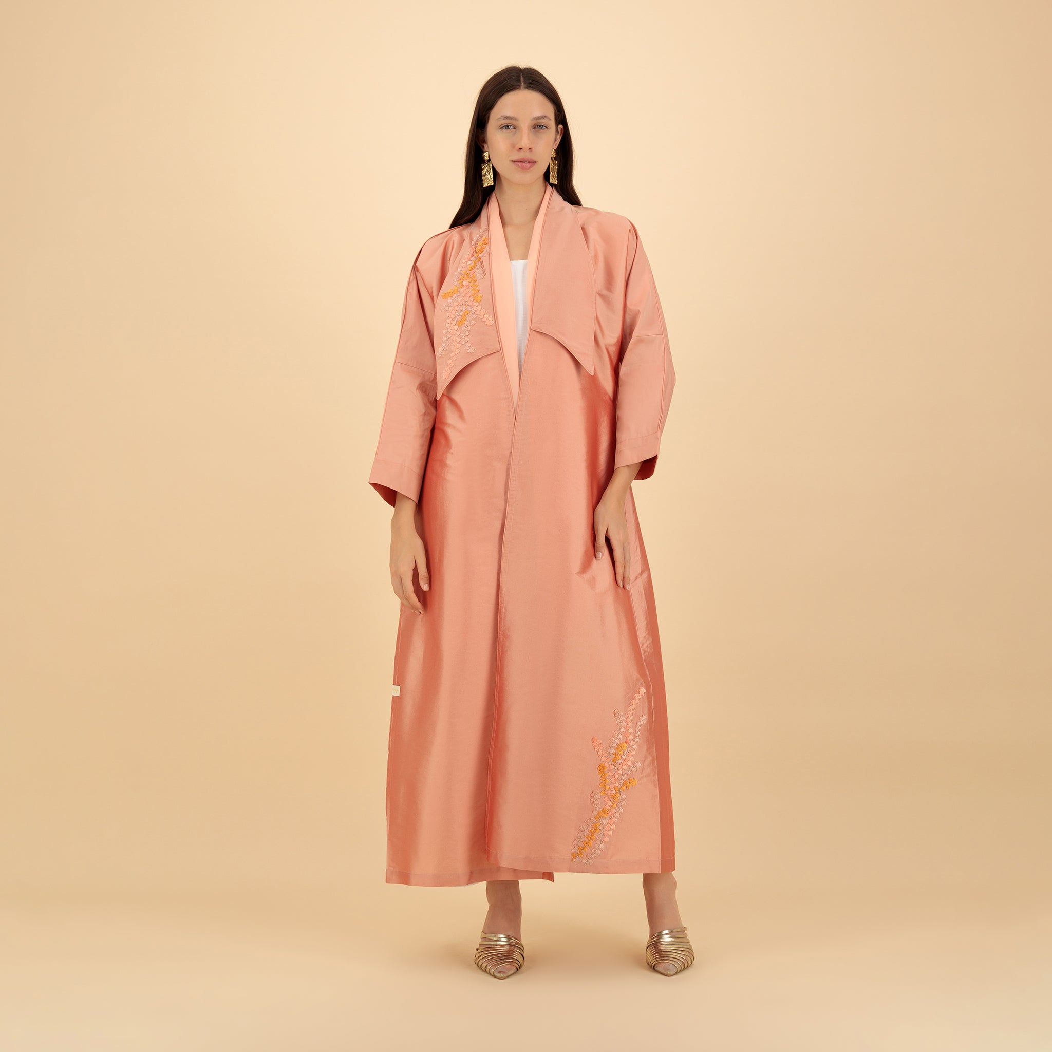 Taupe Panelled Draped