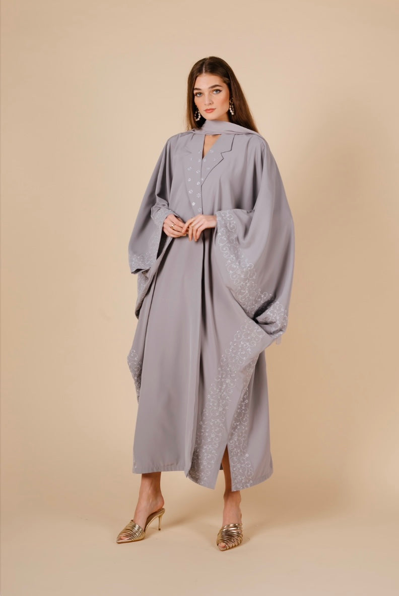 Ash Drape Embroidered