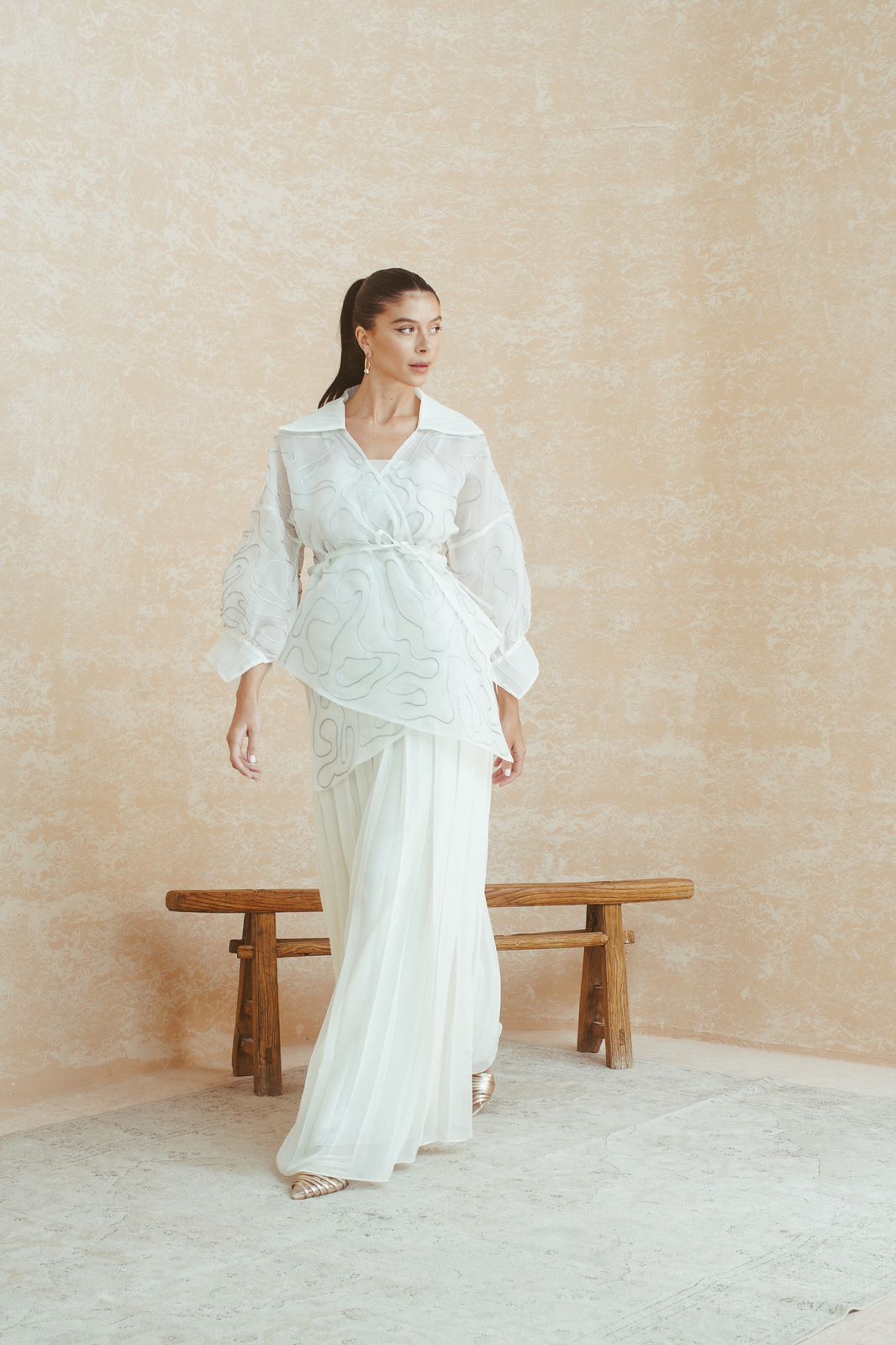 Sheer Organza Wrap (Top Only)