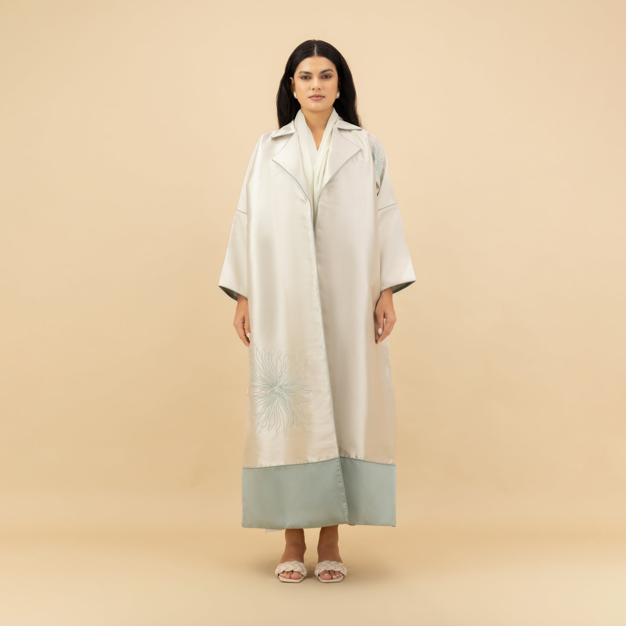 Ivory Bloom Embroidered