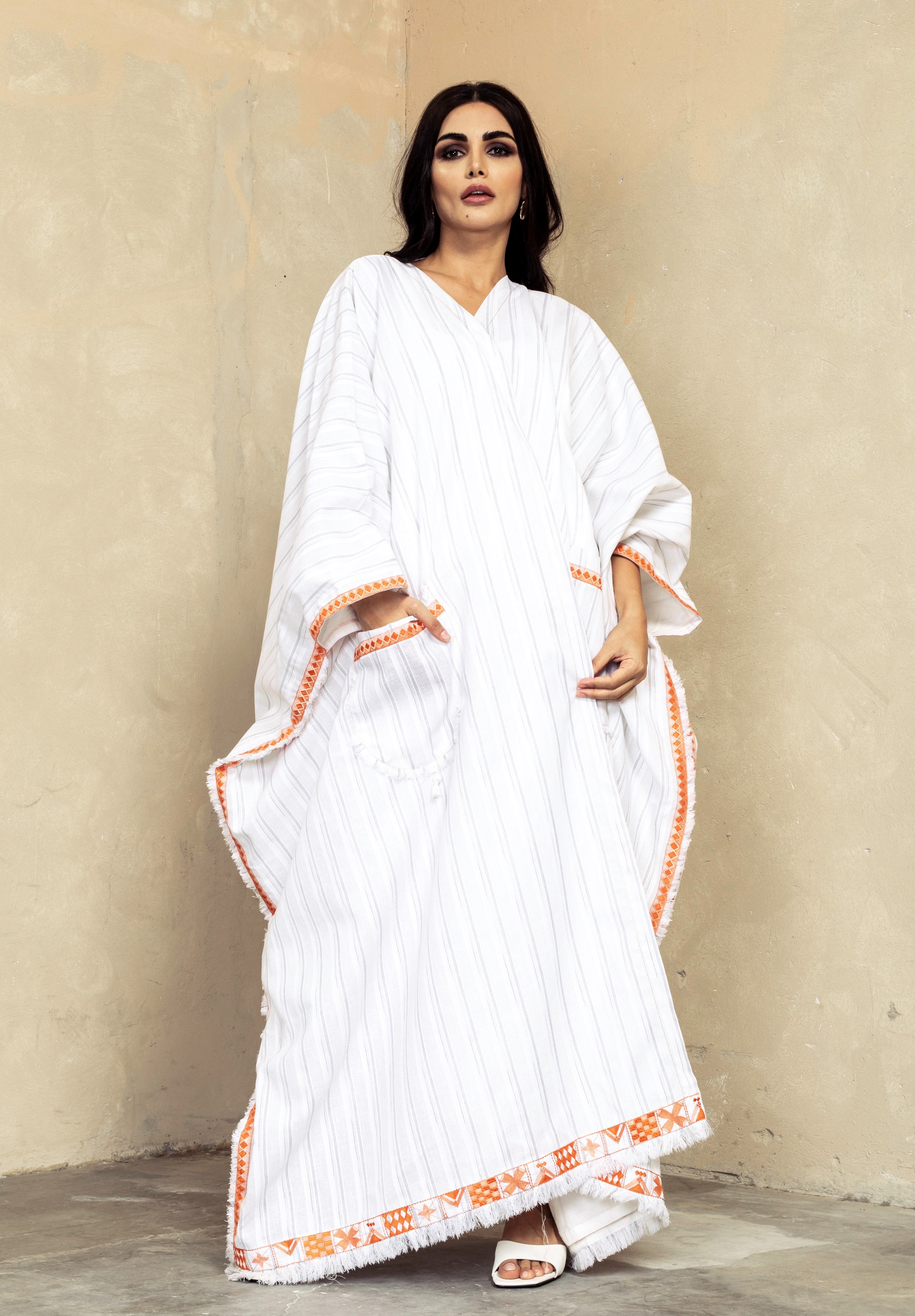 Ivory Fringe Drape