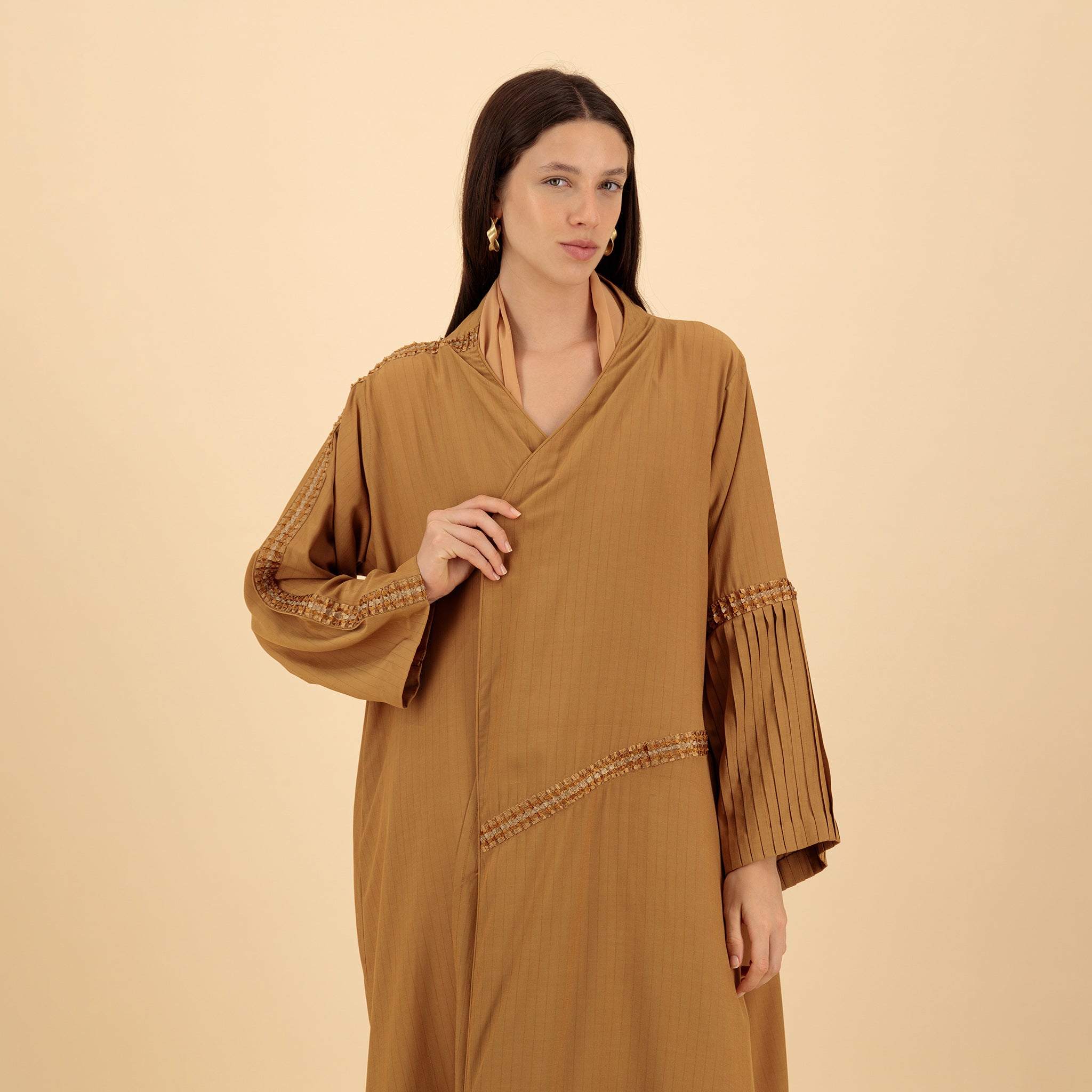 Golden Ochre Pleated
